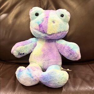 Build-A-Bear Pastel Tie-Dye Frog Stuffed Animal
